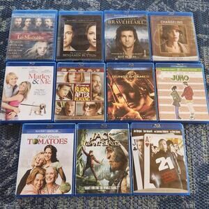 10 Drama RomCom Movies Bluray Benjamin Button Braveheart Changeling Juno Hunger